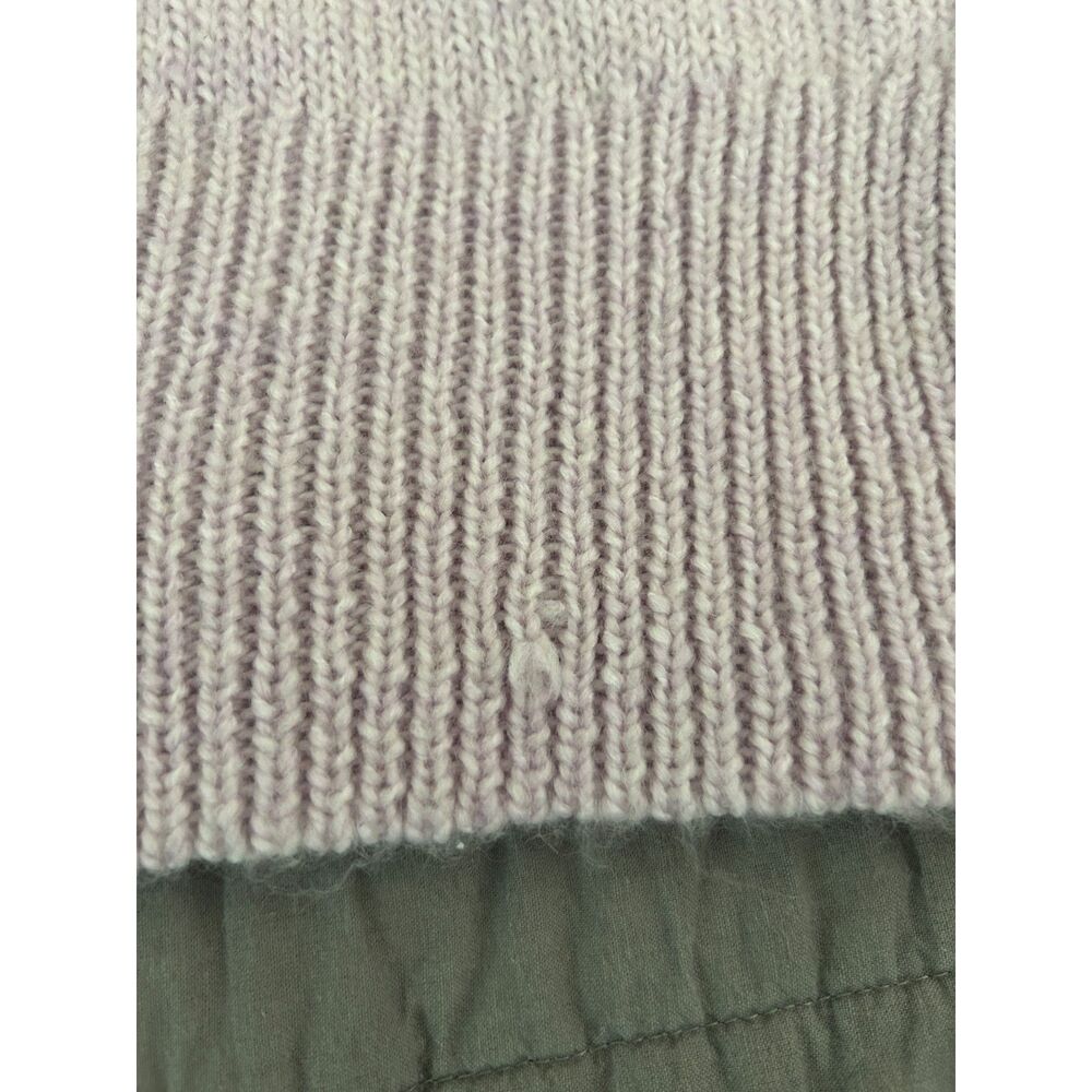 Who What Wear Lilac Puff Sleeve Cardigan Size Large Grannycore Cottagecore - Picture 6 of 6